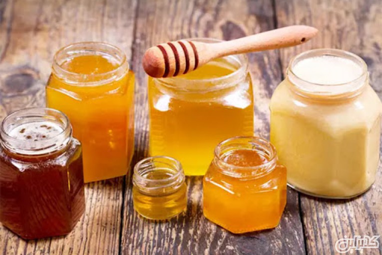 عسل طبیعی 1 دهم درصد و 4 درصد